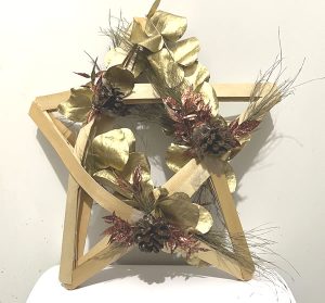 Etoile de Noël, décoration de vitrine